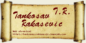 Tankosav Rakašević vizit kartica